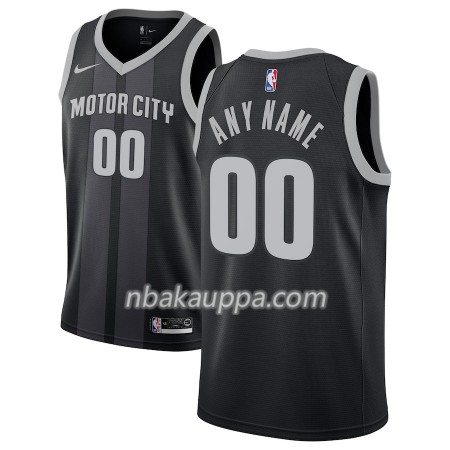 Detroit Pistons Custom 2018-19 Nike City Edition Musta Sininen Pelipaidat Swingman - Miesten